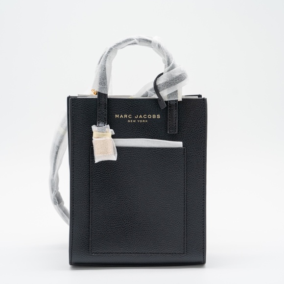 Marc Jacobs Mini Micro Grind Black Tote Bag Leather - Picture 2 of 10